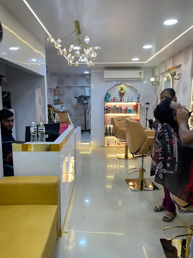 AJ Professional salon interior — client service in progress